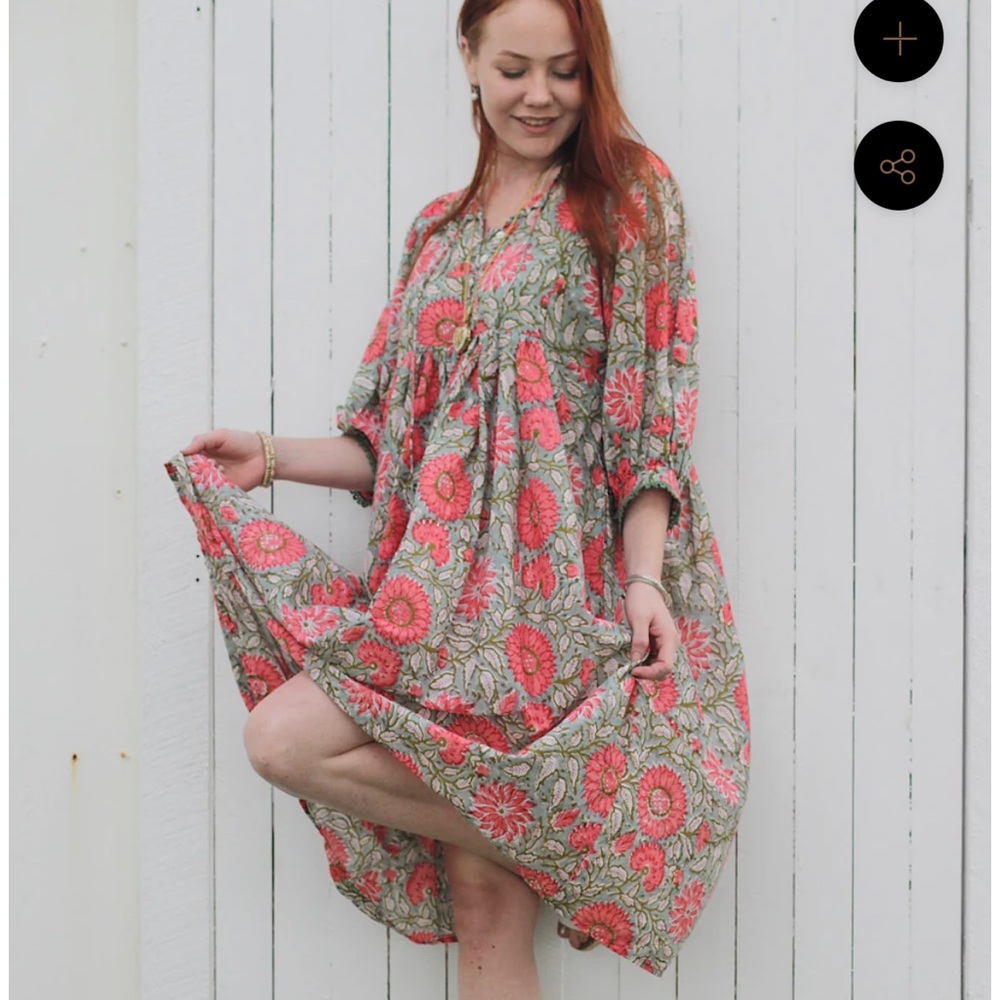 River Goddess  Hava Dress in Flora, Size L, NWT